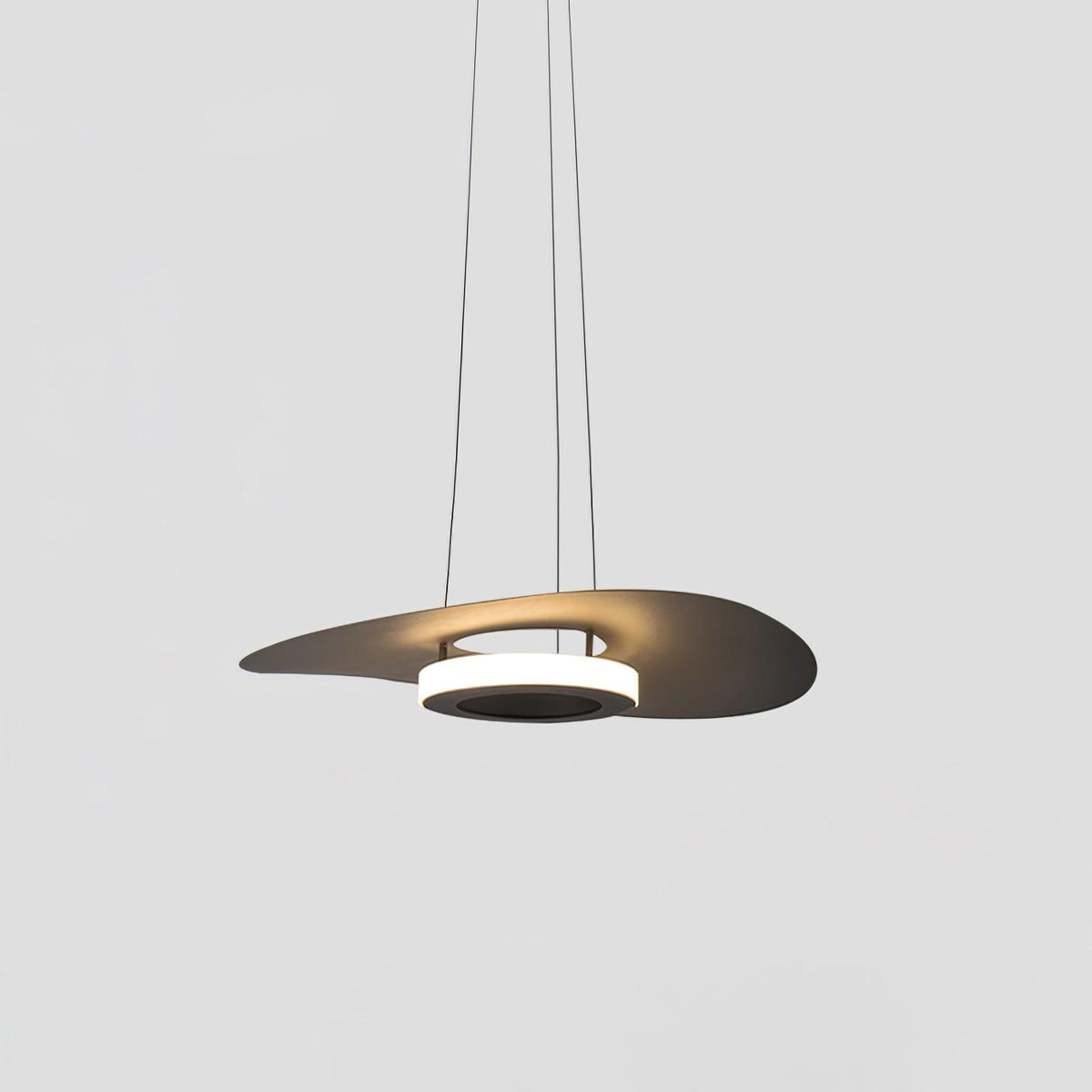 Woka hanglamp aluminium UFO-ring minimalistisch