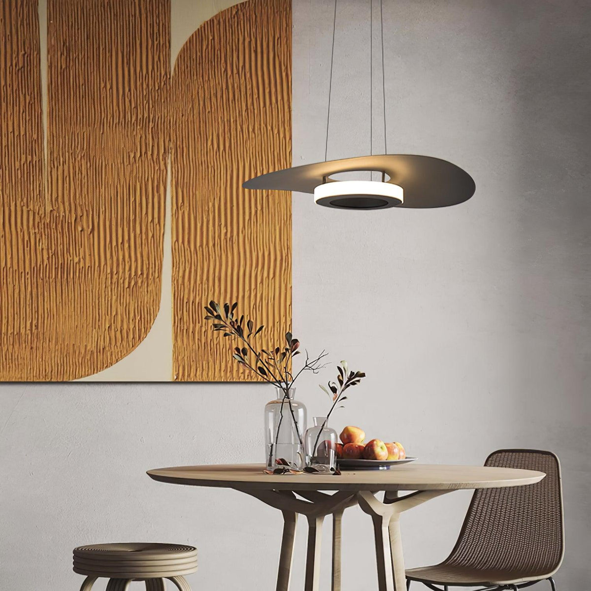 Woka hanglamp aluminium UFO-ring minimalistisch