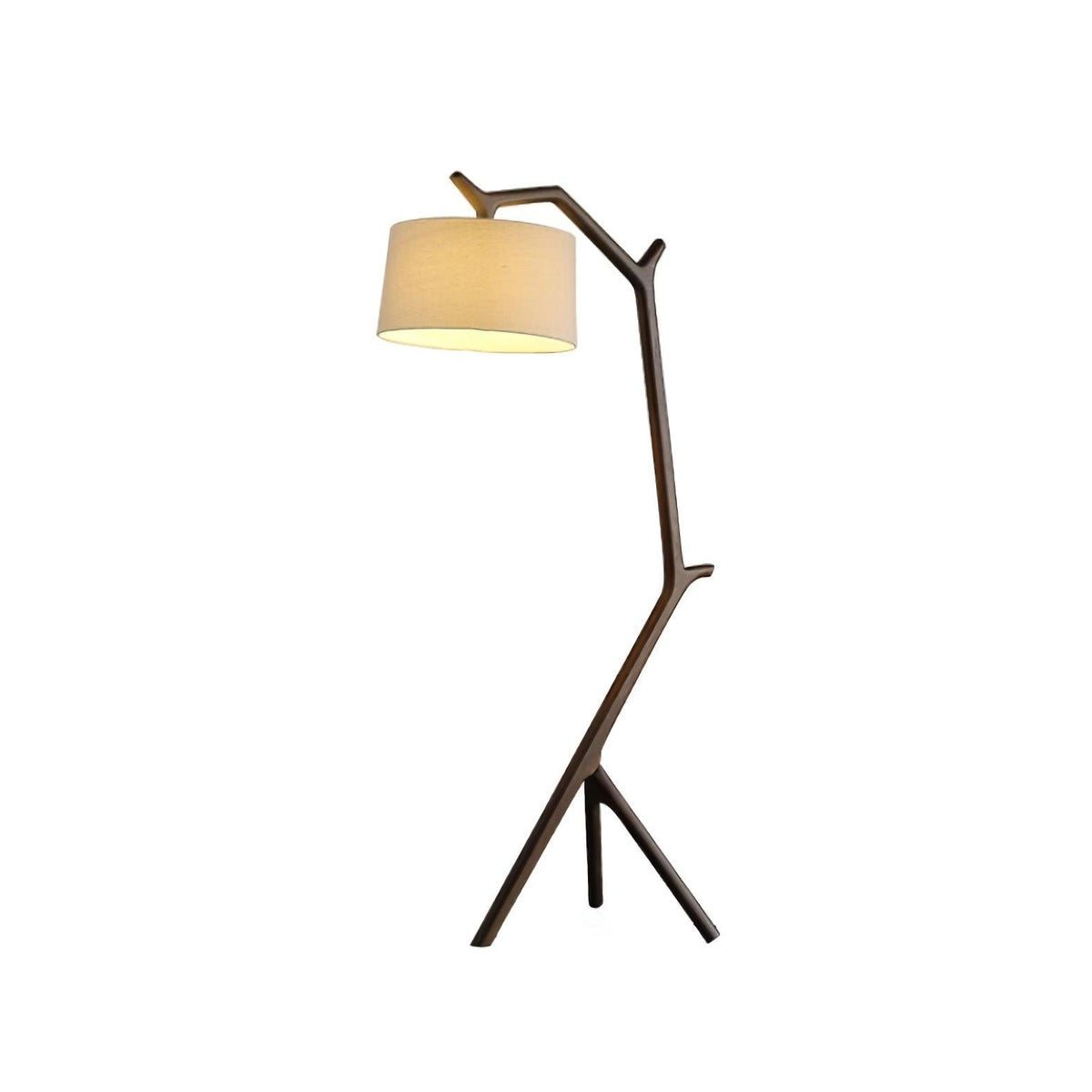 Ulmiril Rustic Houten vloerlamp