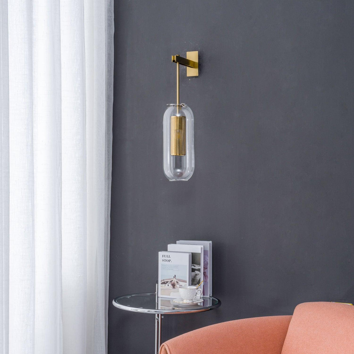 Eirinette Premium Noordse kunst glas wandlamp