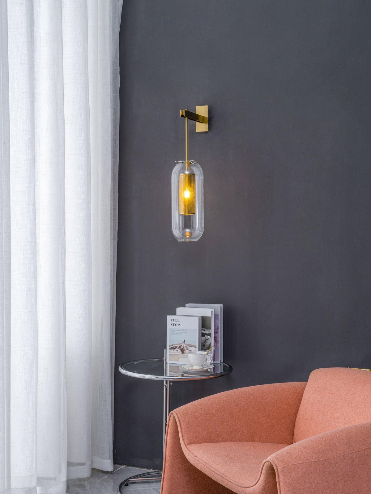 Eirinette Premium Noordse kunst glas wandlamp