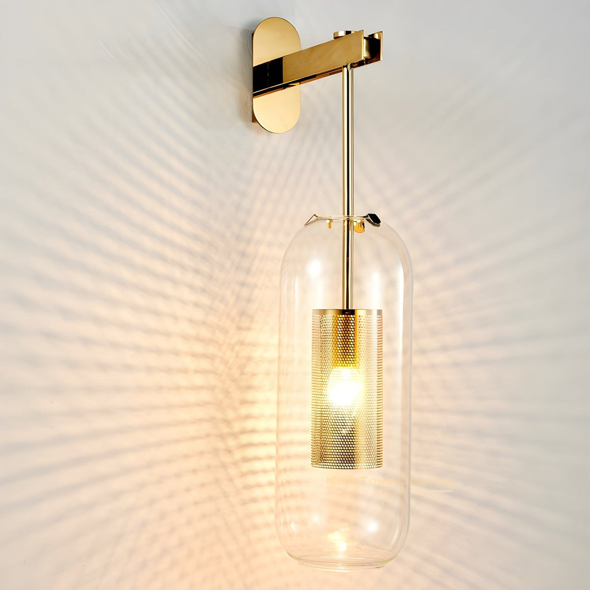 Eirinette Premium Noordse kunst glas wandlamp