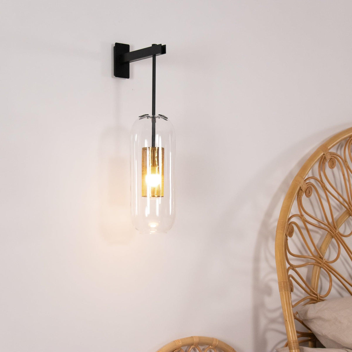 Eirinette Premium Noordse kunst glas wandlamp
