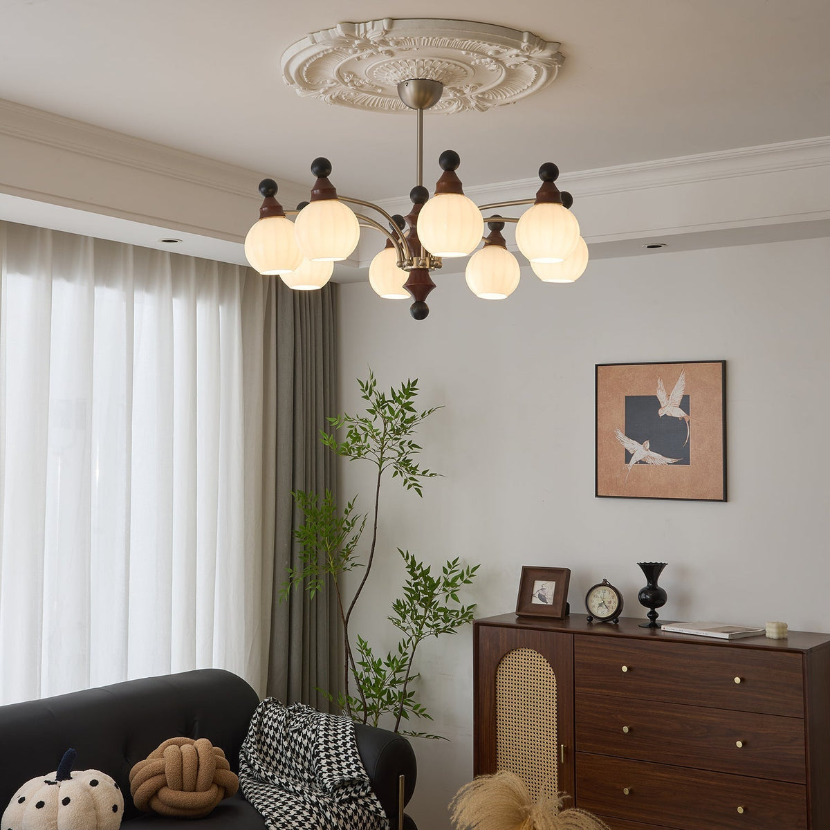 Zosilara traditionele elegantie houten kroonluchter