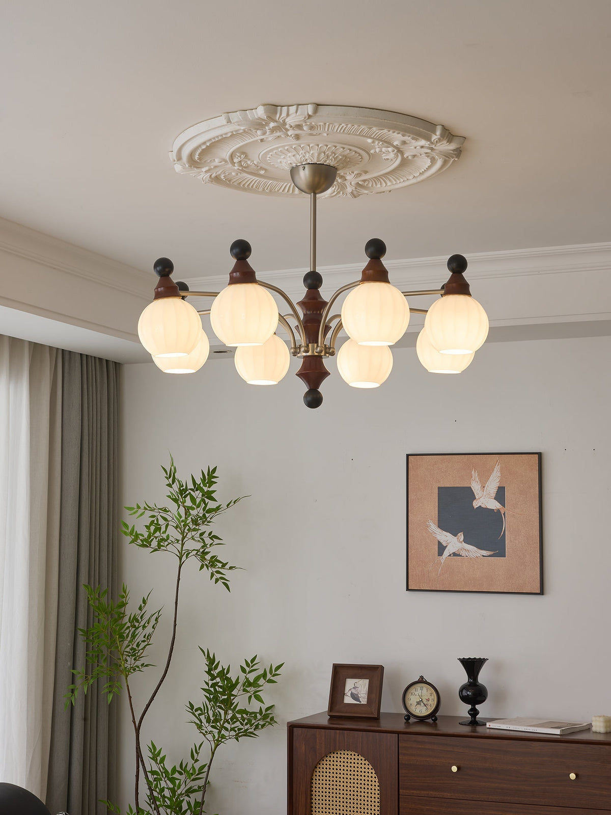 Zosilara traditionele elegantie houten kroonluchter