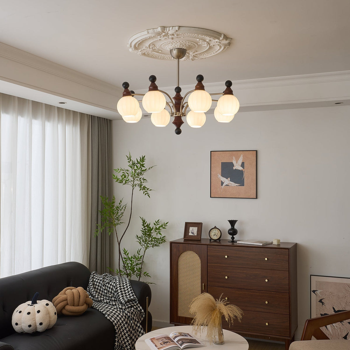 Zosilara traditionele elegantie houten kroonluchter