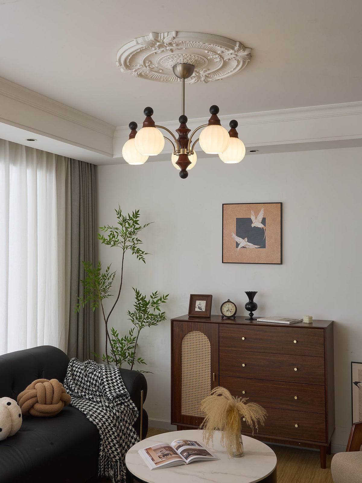 Zosilara traditionele elegantie houten kroonluchter