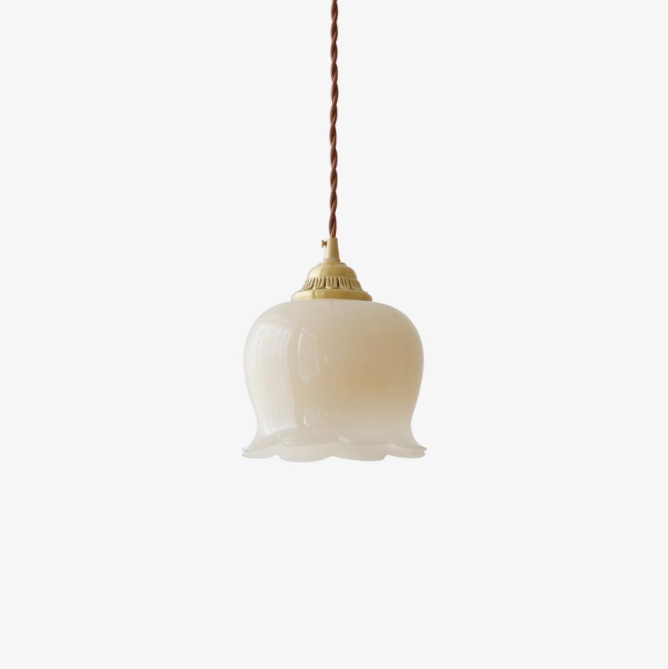 Veloza messing en hars glamoureus hanglamp