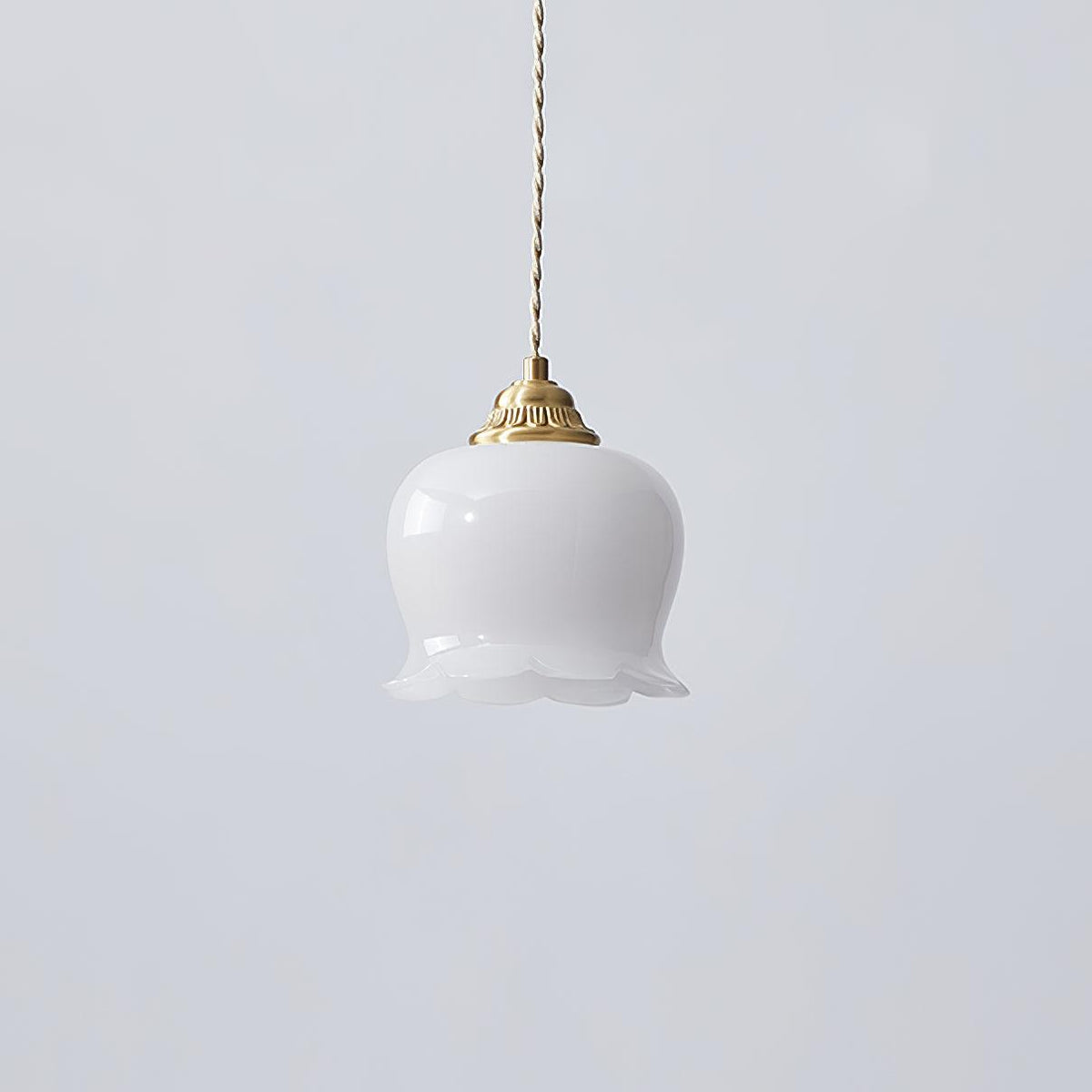 Veloza messing en hars glamoureus hanglamp