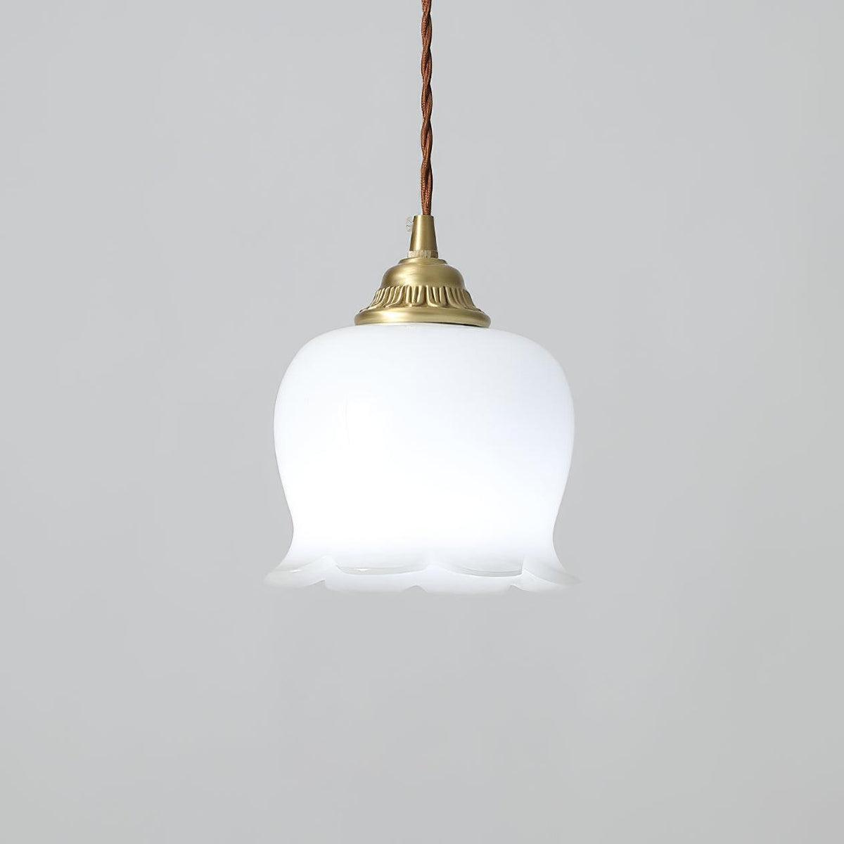 Veloza messing en hars glamoureus hanglamp