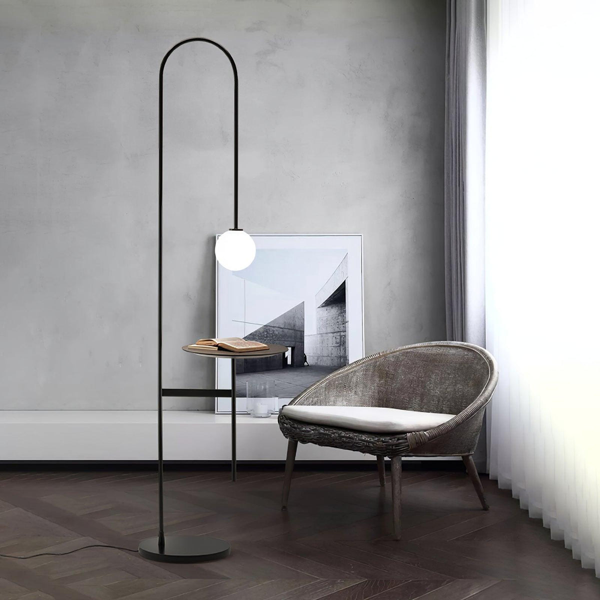 Celonce glas vloerlamp minimalistisch