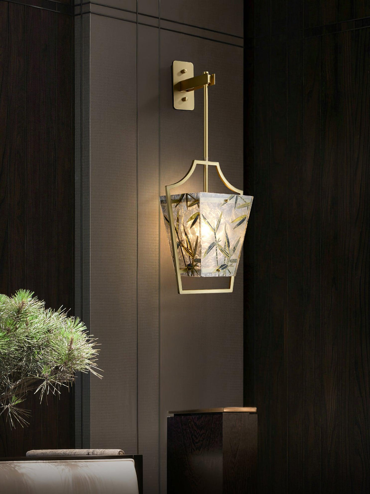 Zenith elegante wandlamp in messing