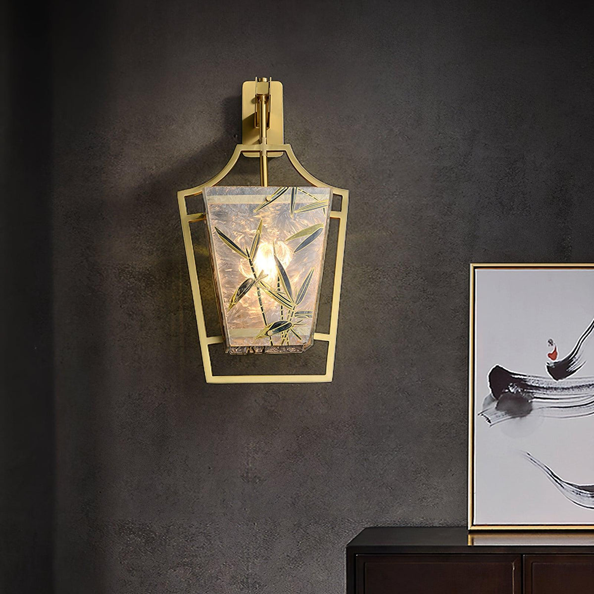 Zenith elegante wandlamp in messing