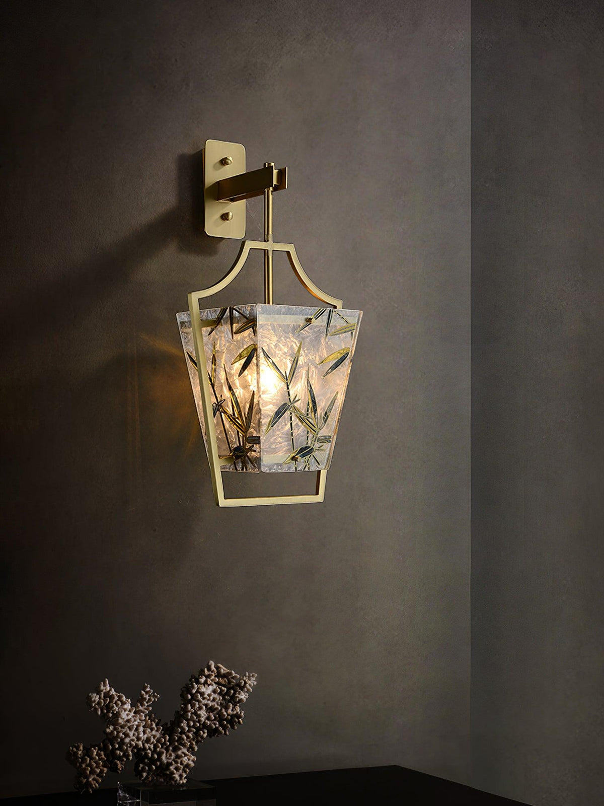 Zenith elegante wandlamp in messing