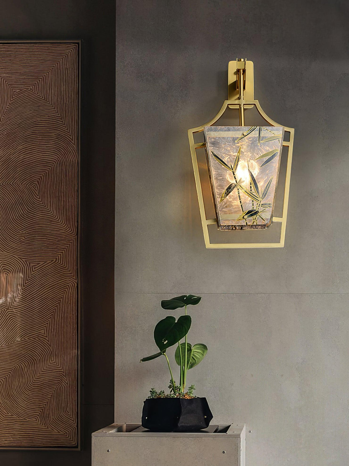 Zenith elegante wandlamp in messing