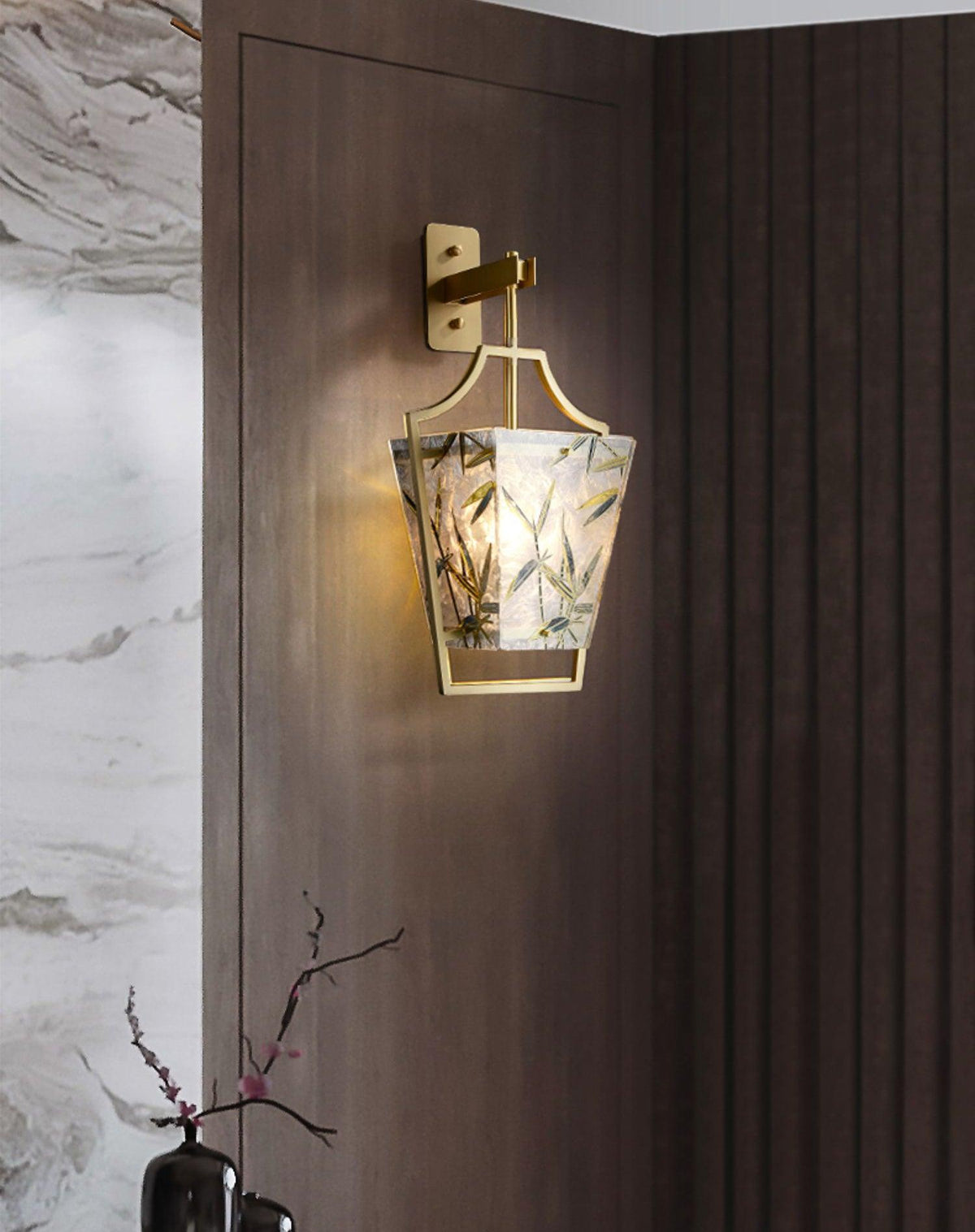 Zenith elegante wandlamp in messing