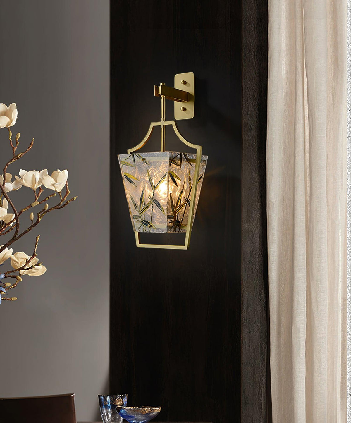 Zenith elegante wandlamp in messing