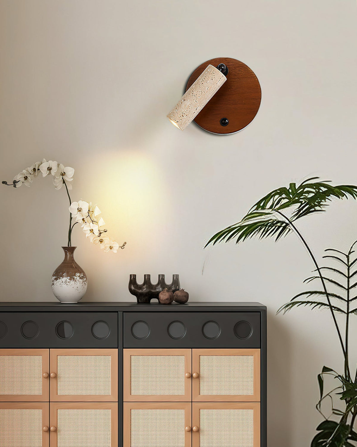 Aspen travertin wandlamp