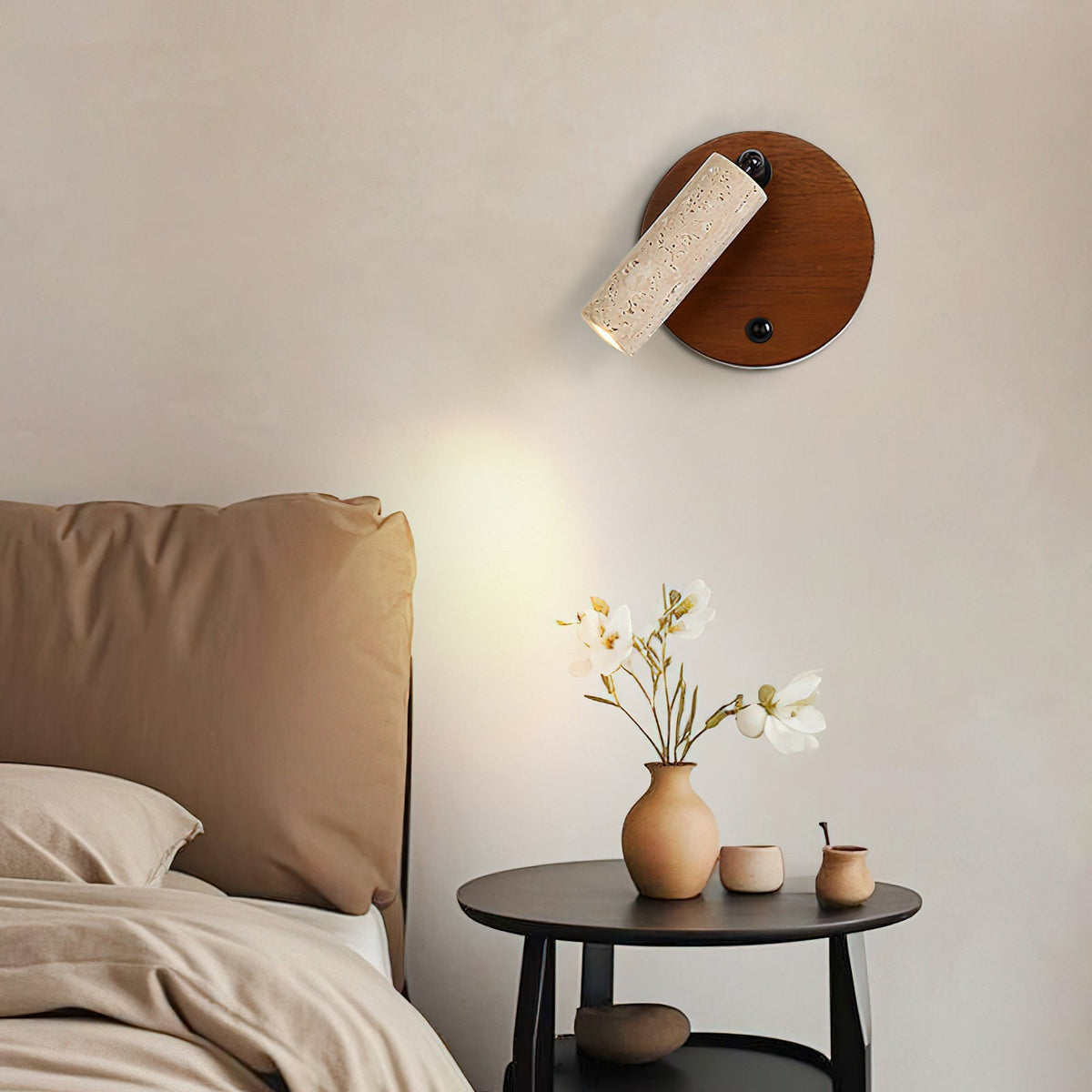 Aspen travertin wandlamp