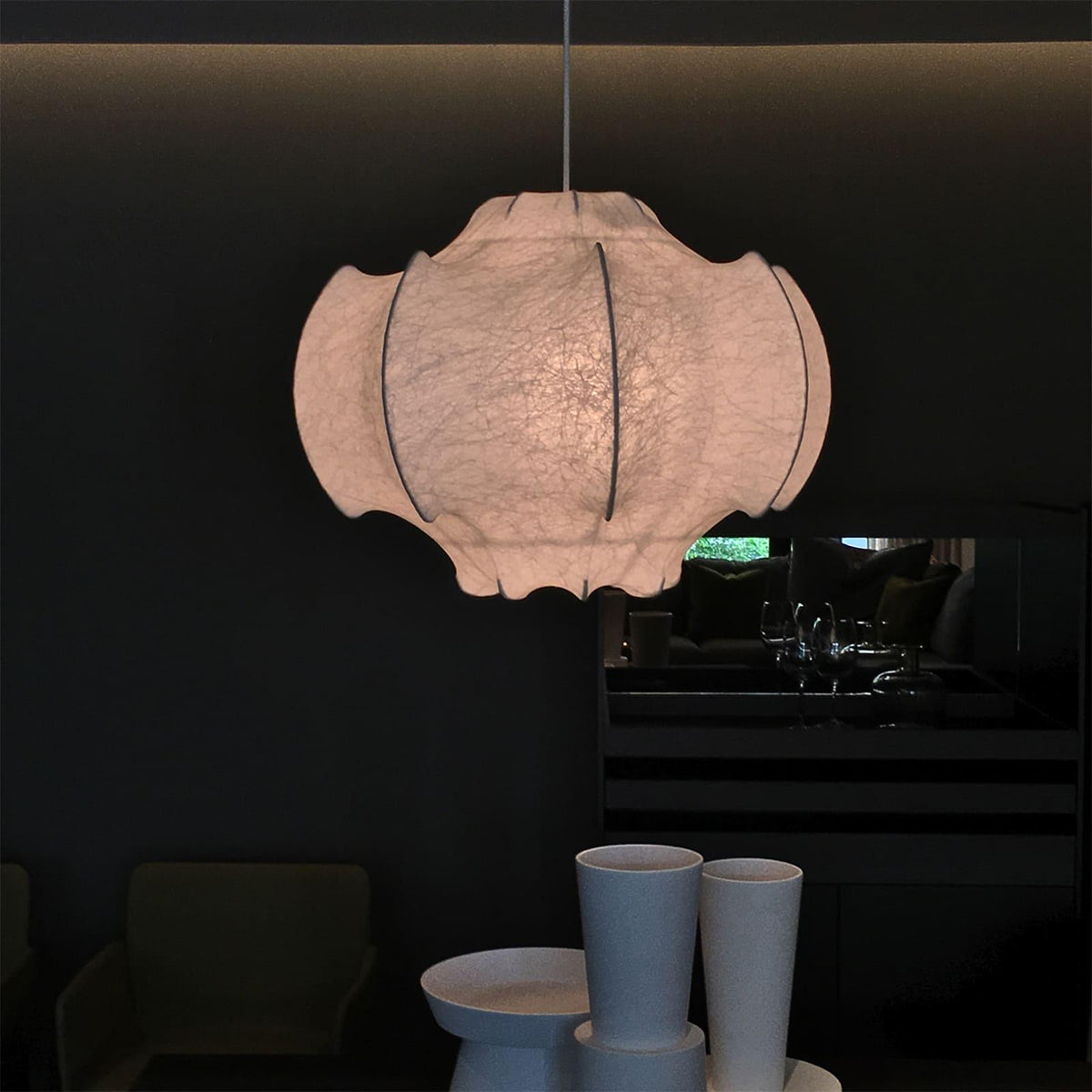 Lotus Minimalistische hanglamp van zijde