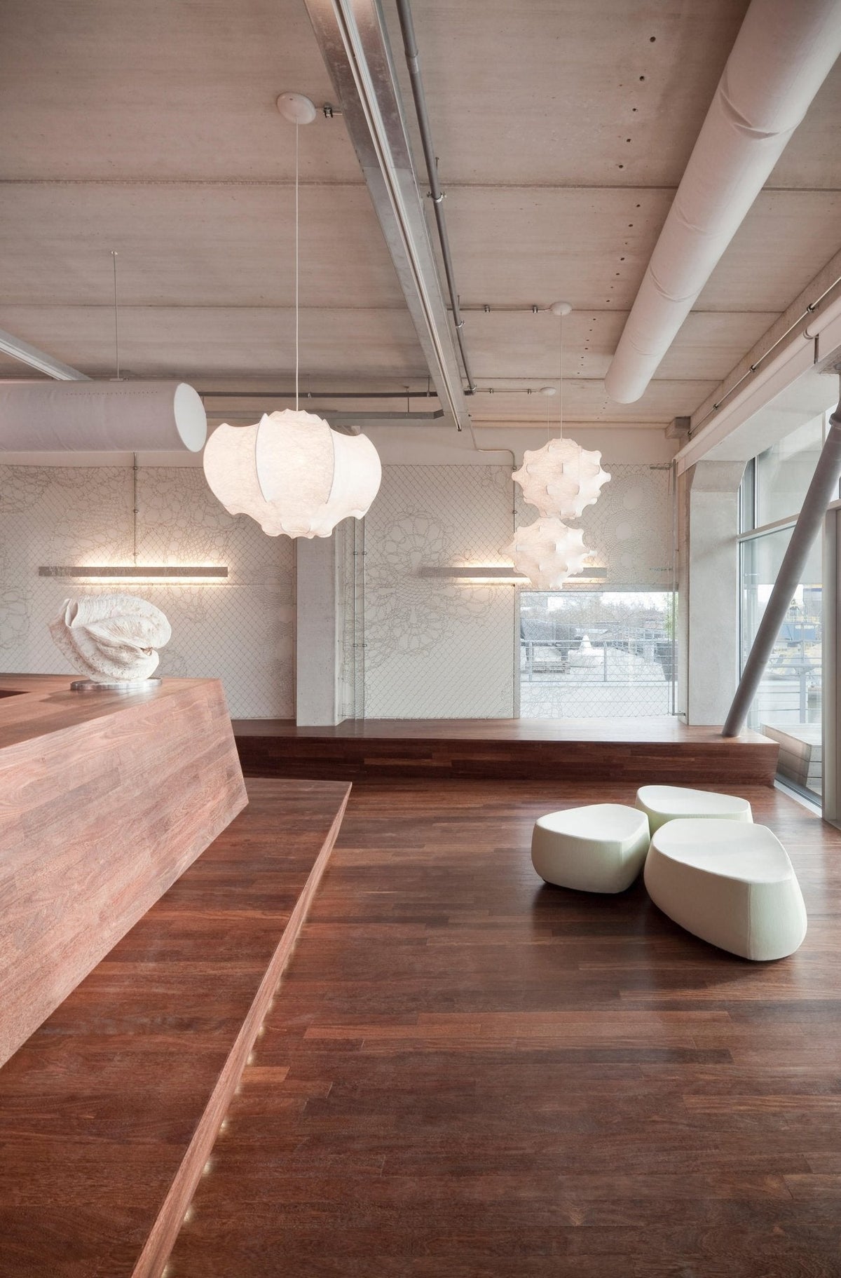 Lotus Minimalistische hanglamp van zijde
