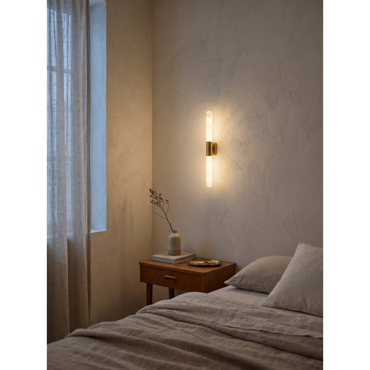 Eireaya Line Albast Tube wandlamp
