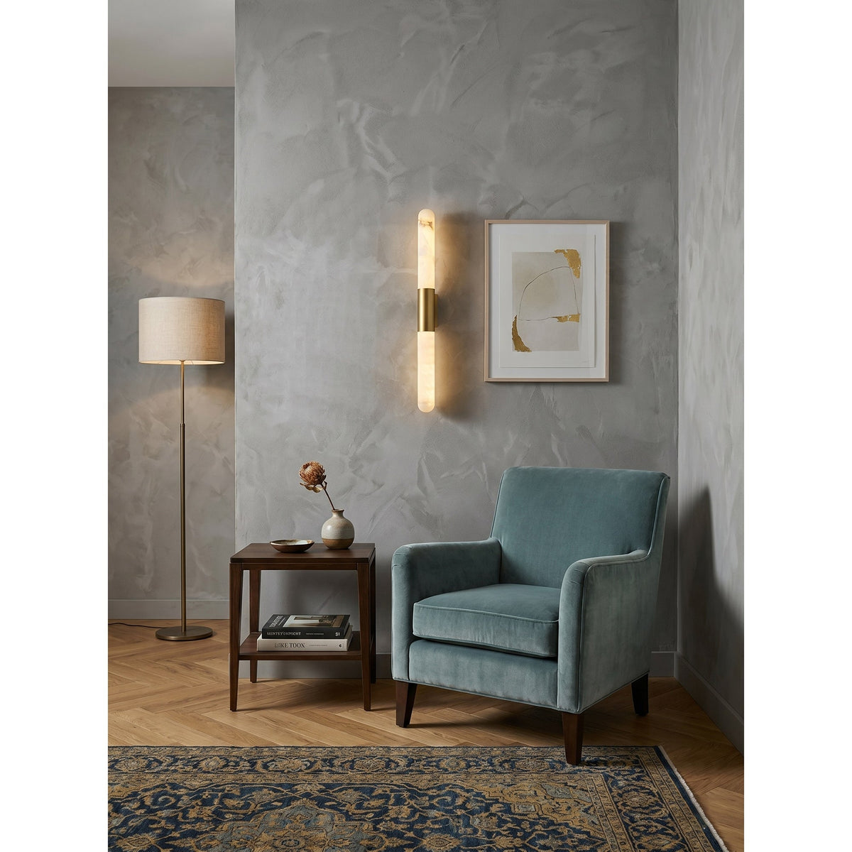 Eireaya Line Albast Tube wandlamp