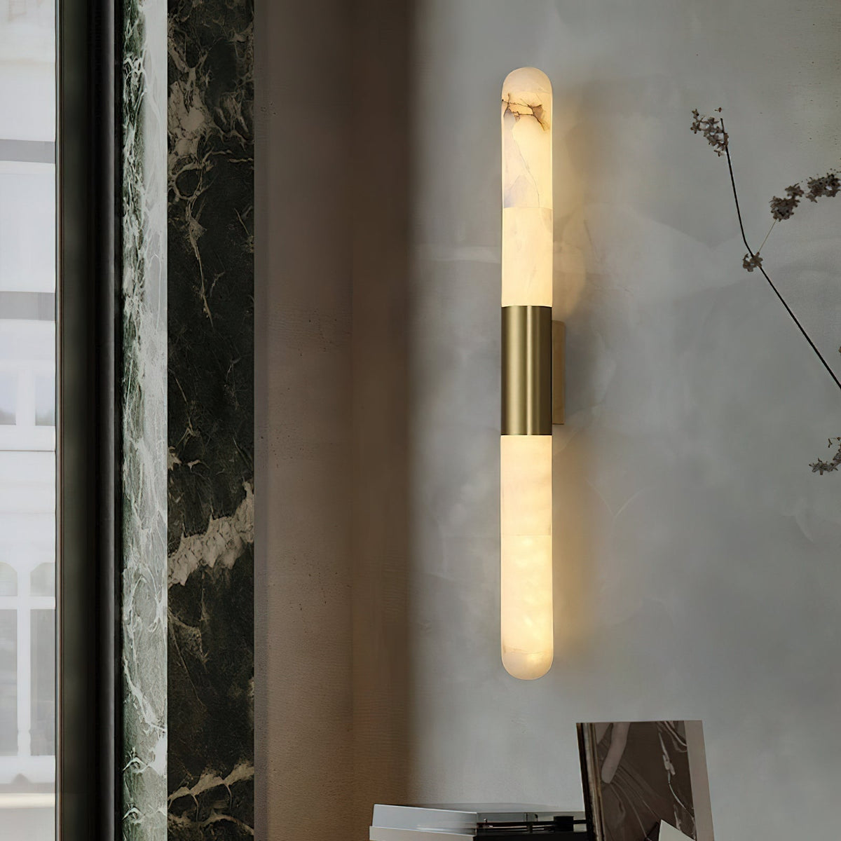 Eireaya Line Albast Tube wandlamp
