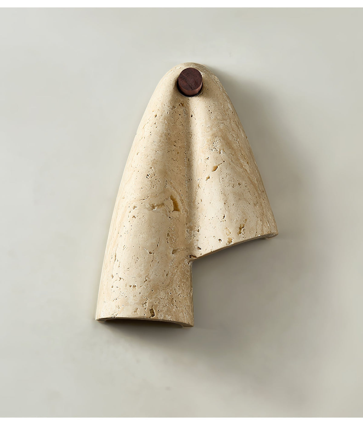 Valeliella wandlamp in travertin