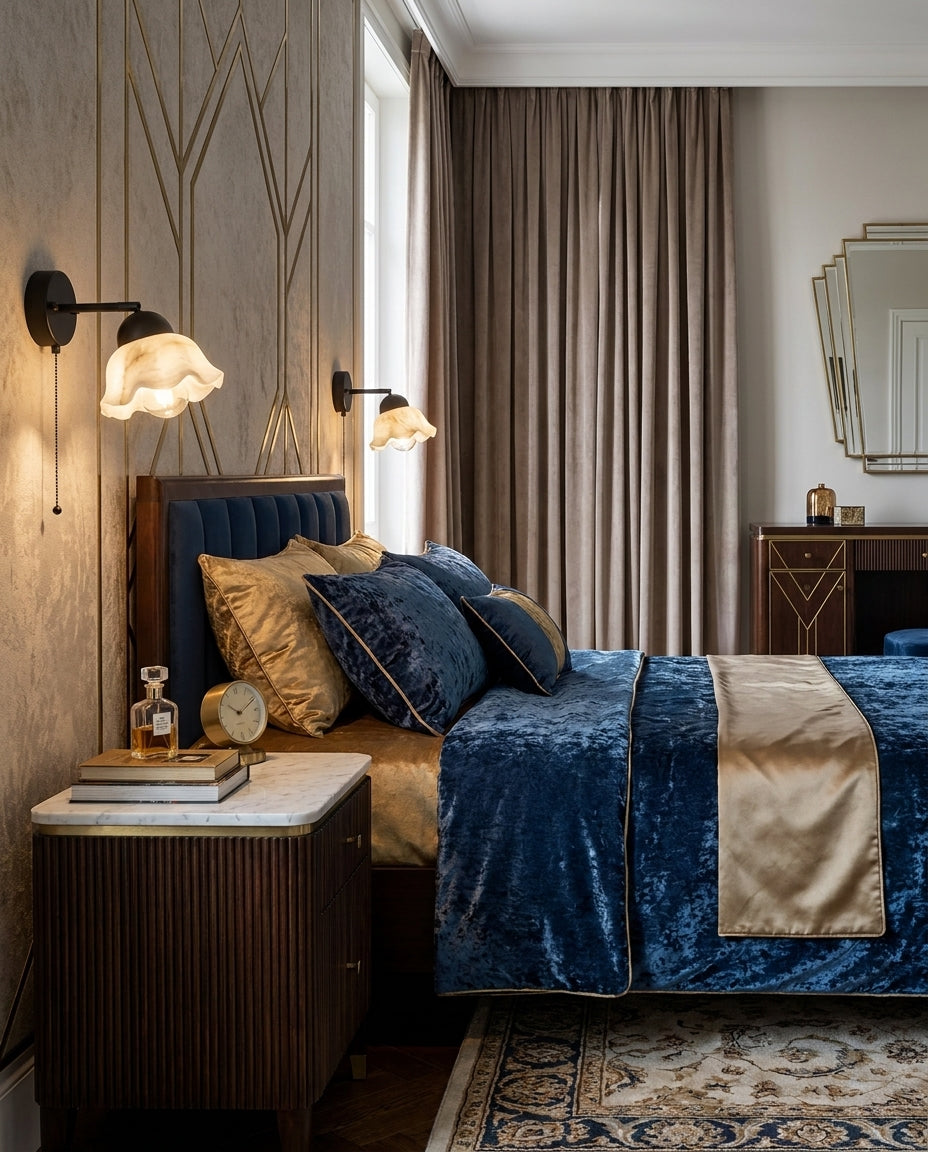 Mavenhurst Albasten wandlamp