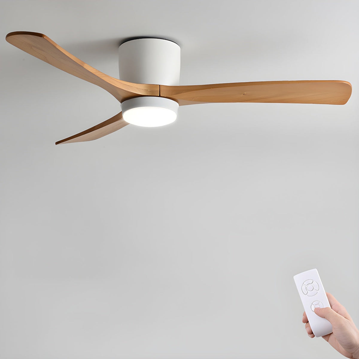 Miroise plafondventilator met verlichting