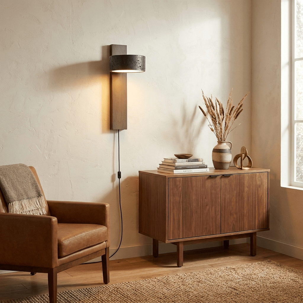Aldric wandlamp met stekker