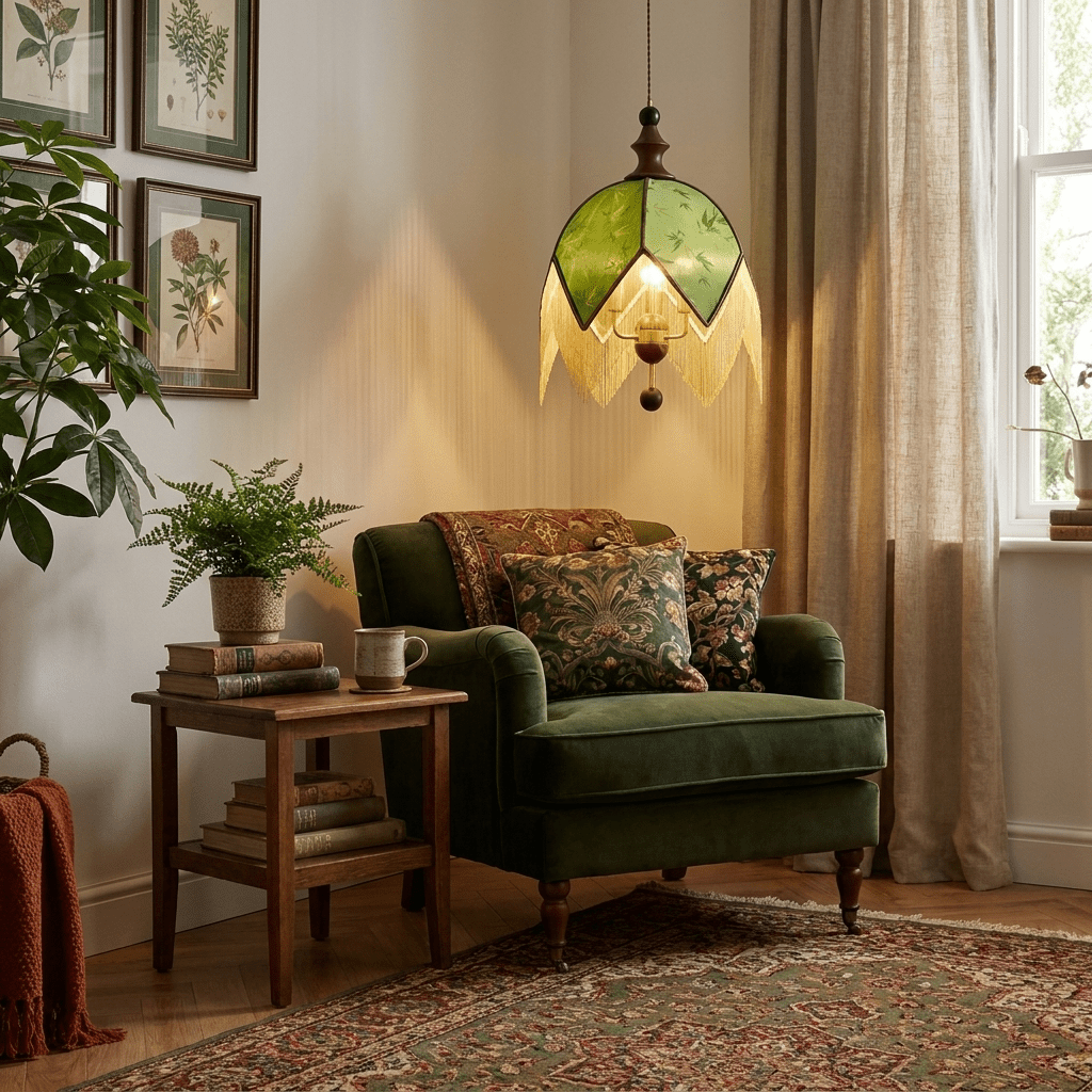 Delphine Verdant Fringe hanglamp