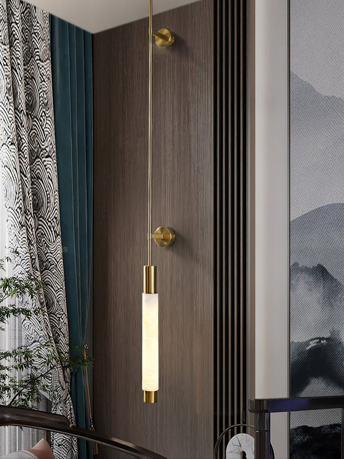 Rico Minimalistische wandlamp van albast