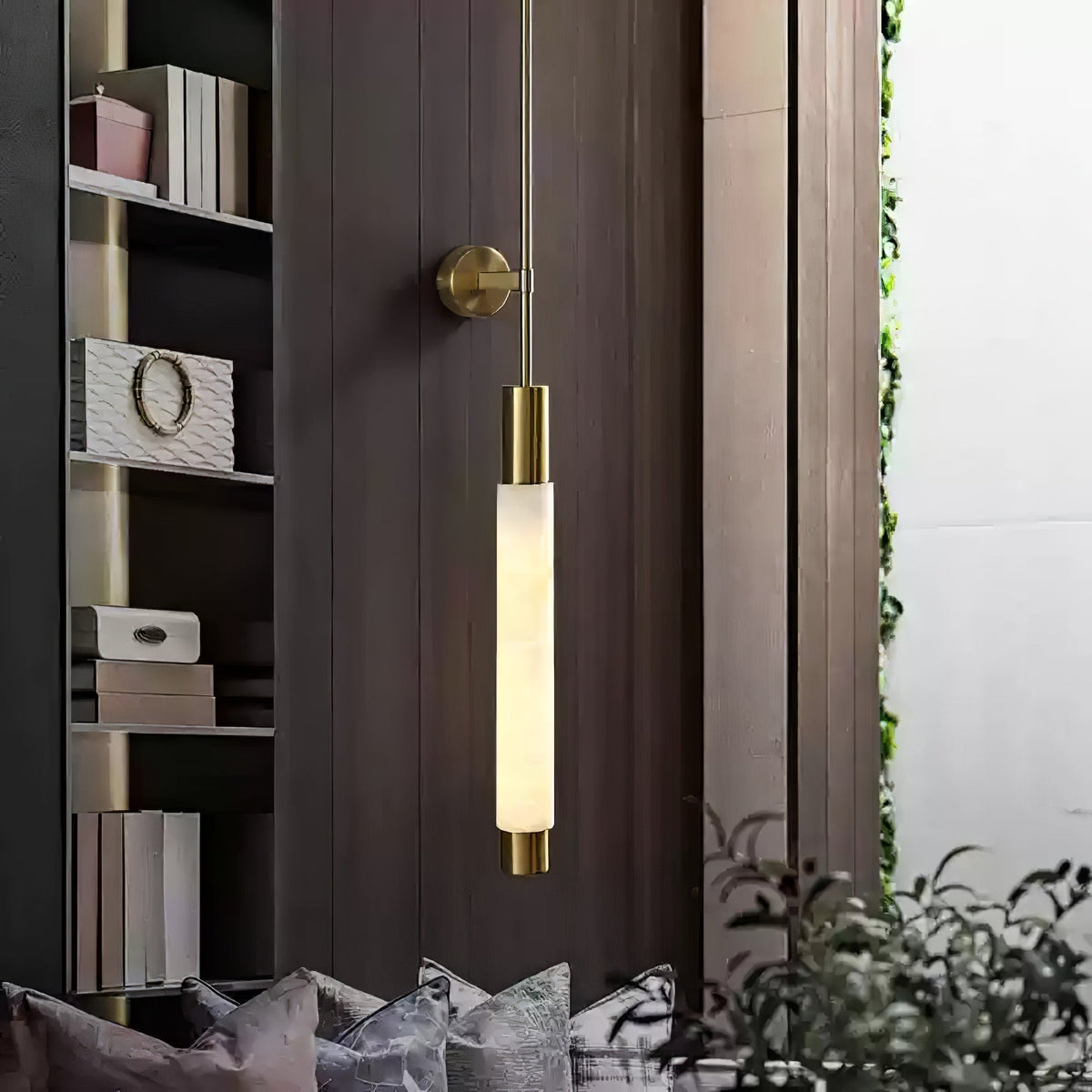 Rico Minimalistische wandlamp van albast