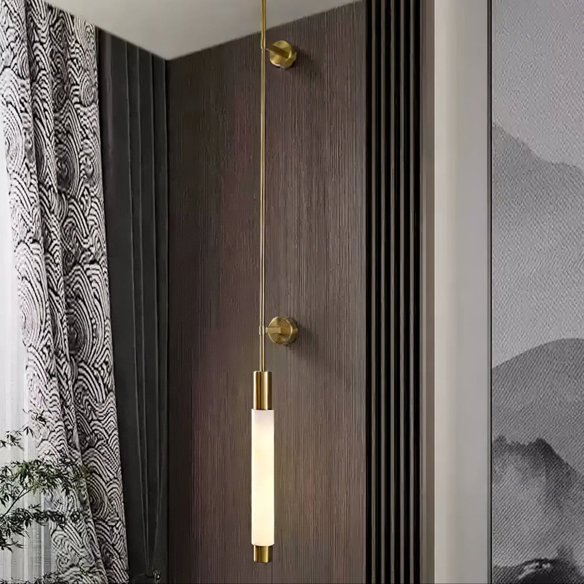 Rico Minimalistische wandlamp van albast