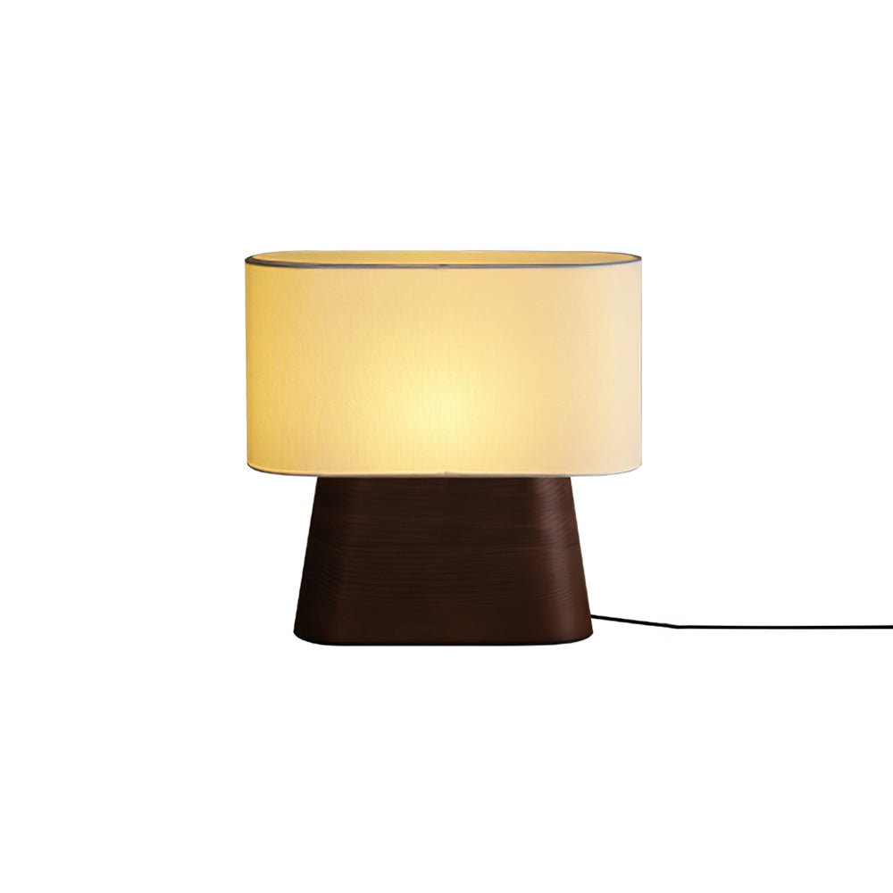 Hadley tafellamp van walnoot