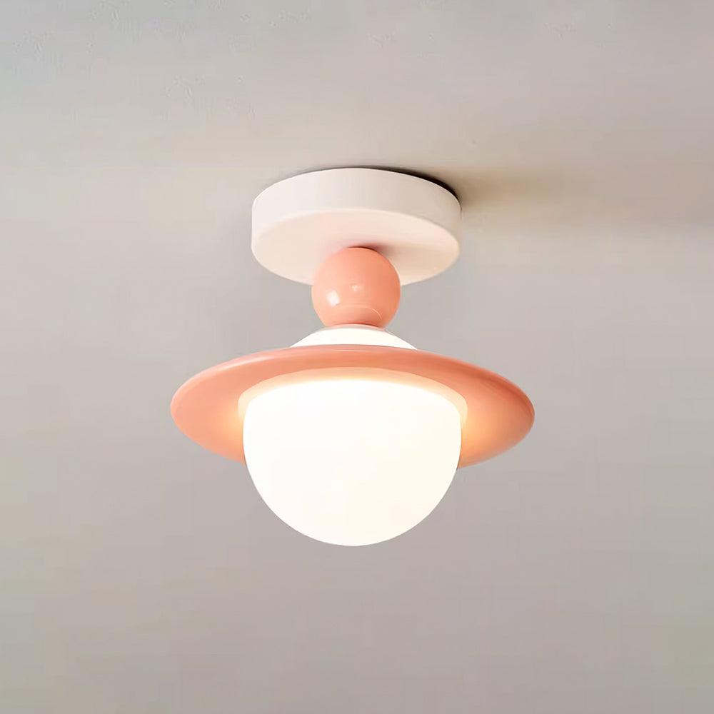 Selvian plafondlamp rood en wit retro