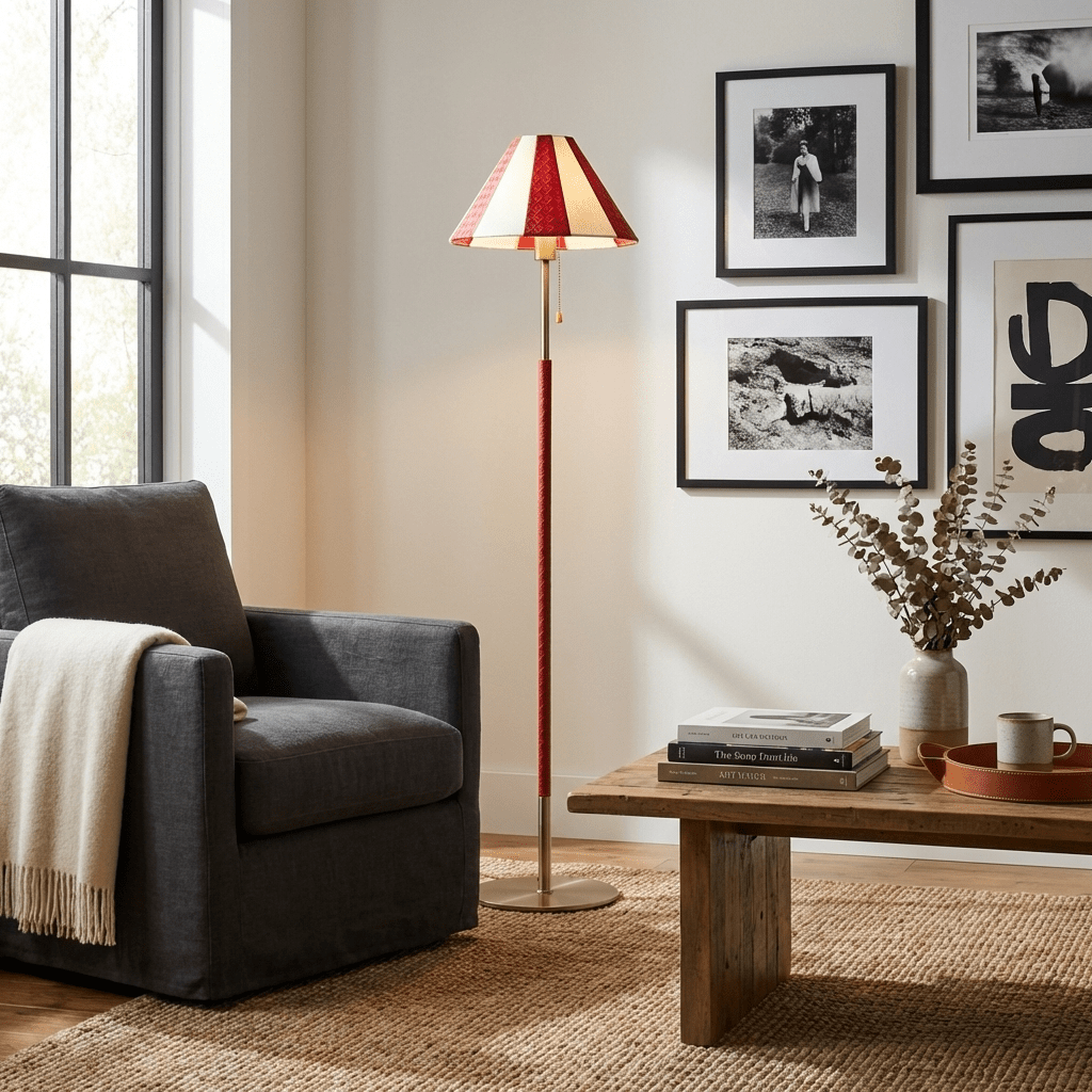 Avenoette Verona gestreepte vloerlamp