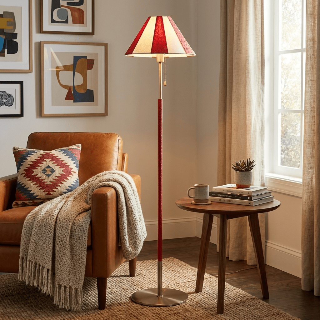 Avenoette Verona gestreepte vloerlamp