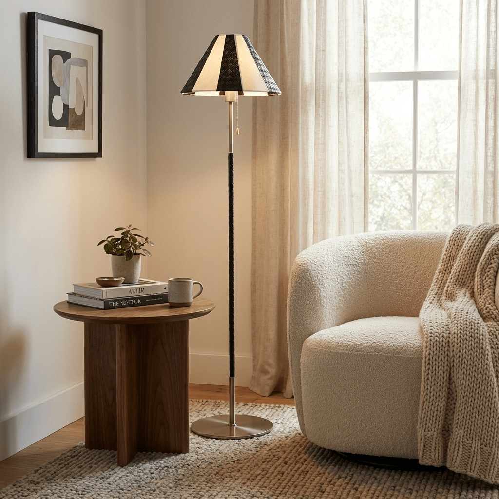 Avenoette Verona gestreepte vloerlamp