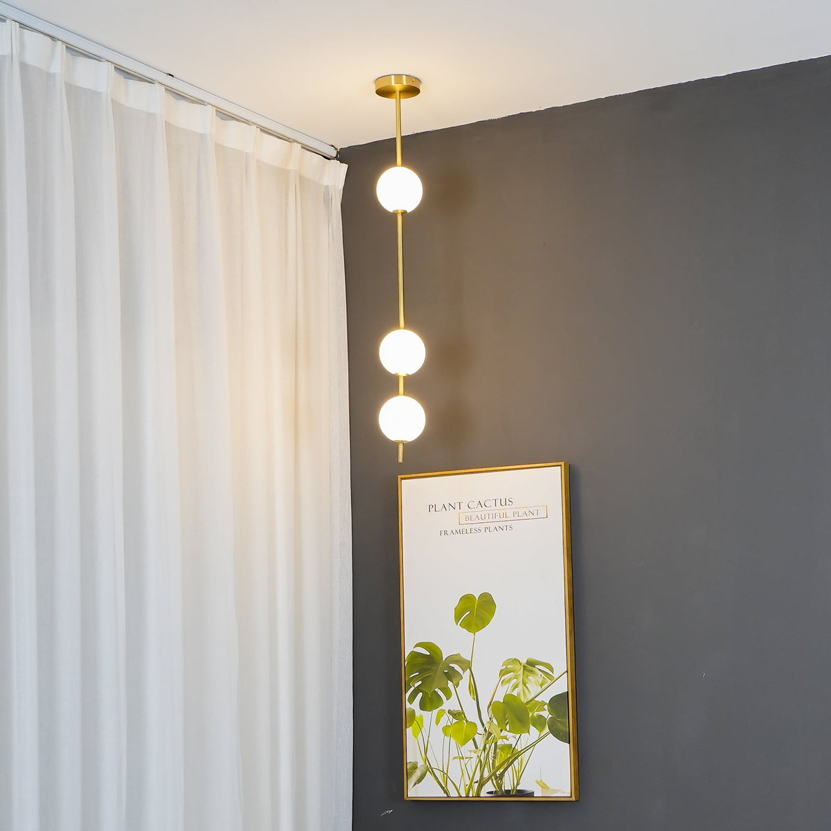 Valem Moderne hanglamp van messing