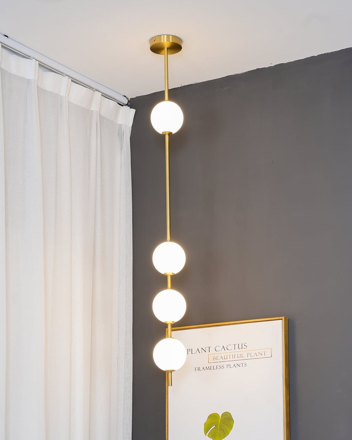 Valem Moderne hanglamp van messing