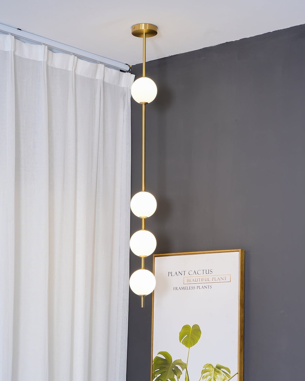 Valem Moderne hanglamp van messing