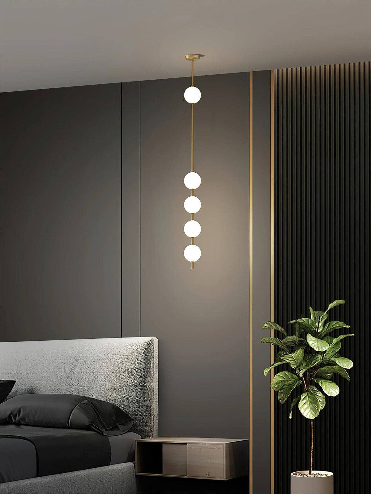 Valem Moderne hanglamp van messing