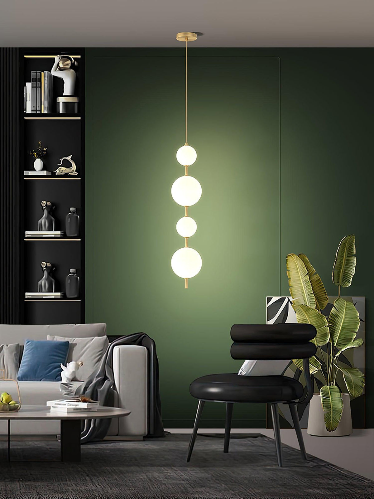 Velloran messing Kunststof hanglamp