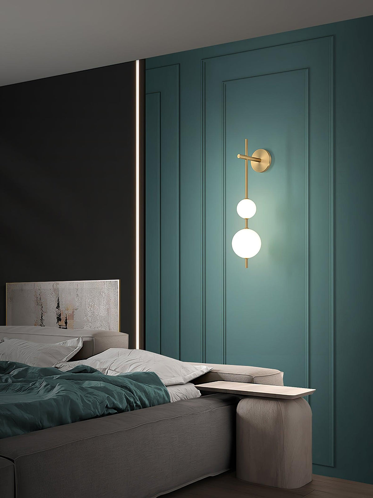 Miriiella wandlamp Verticale Bol Minimalistisch