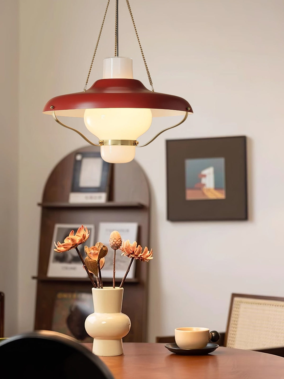 Olaeon Mid-Century glas hanglamp