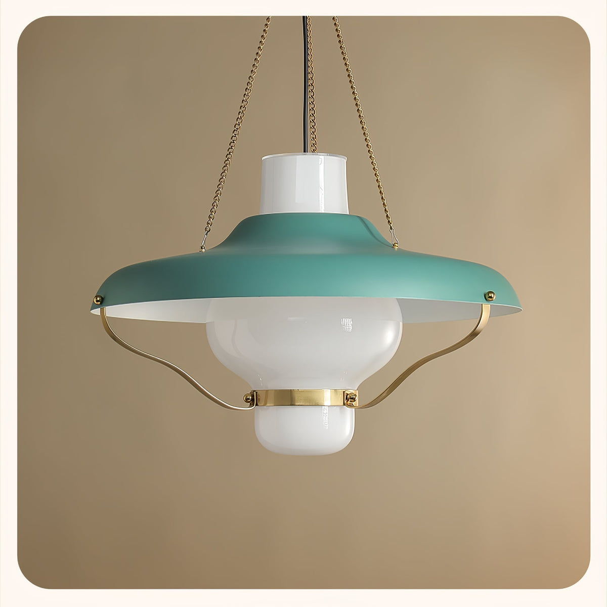 Olaeon Mid-Century glas hanglamp