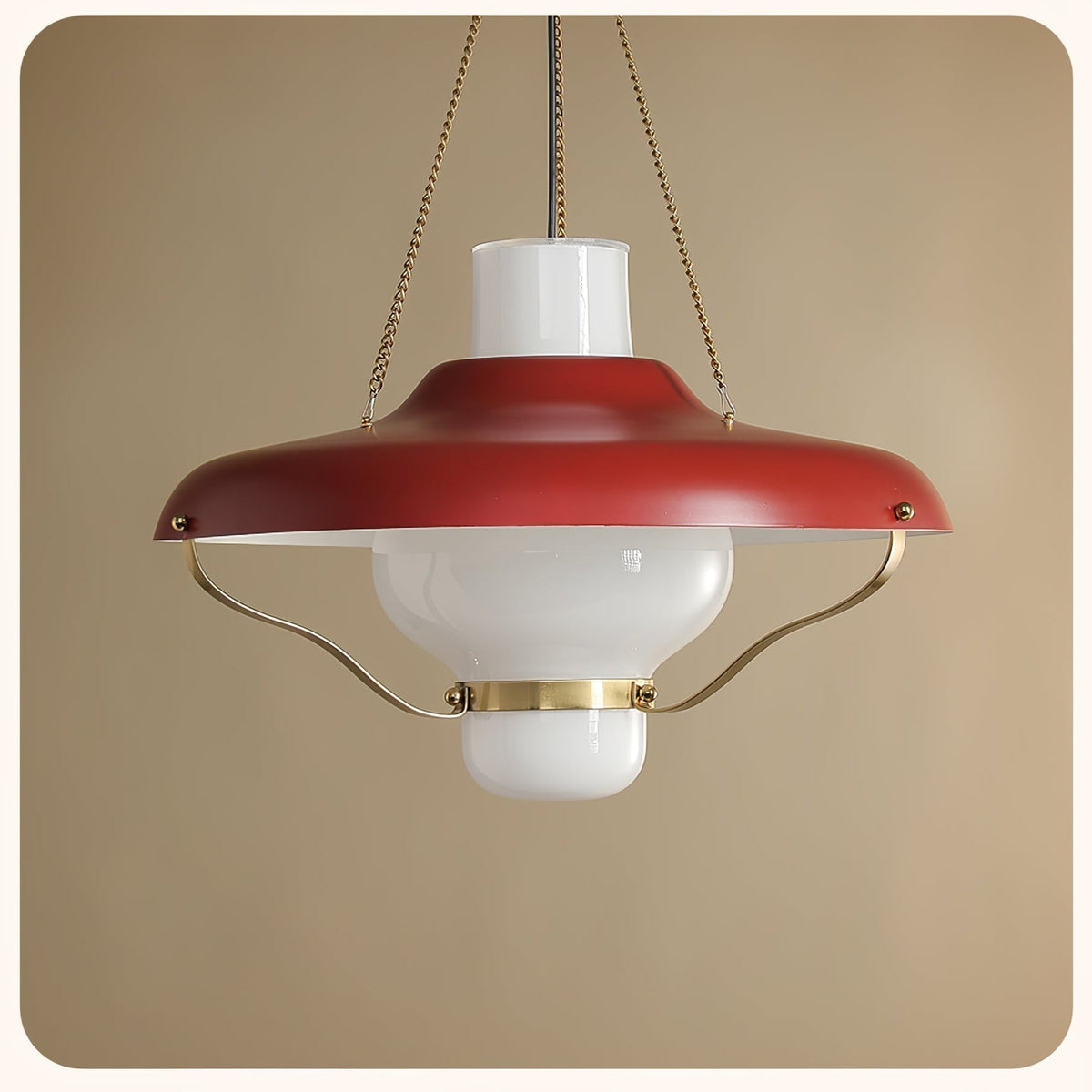 Olaeon Mid-Century glas hanglamp
